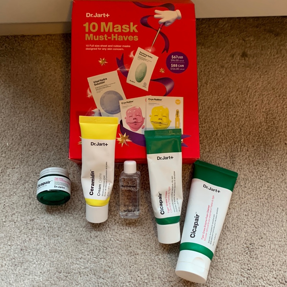 Dr. Jart Haul of masks and creams